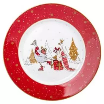 Тарелка обеденная Lefard Family Christmas, 25 см, фарфор