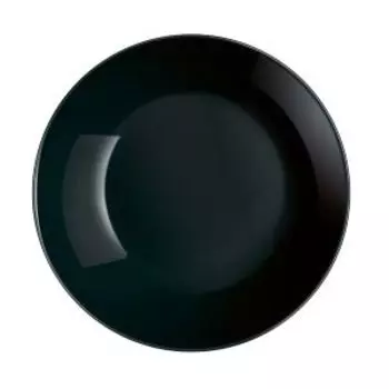 Тарелка суповая Luminarc Дивали черный, 20 см, стекло