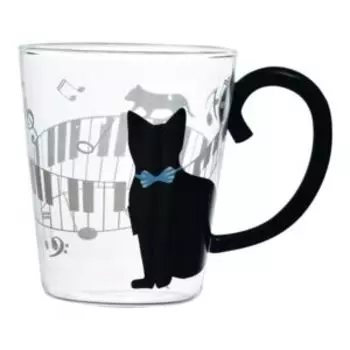 Термокружка Cat, 350 мл, стекло