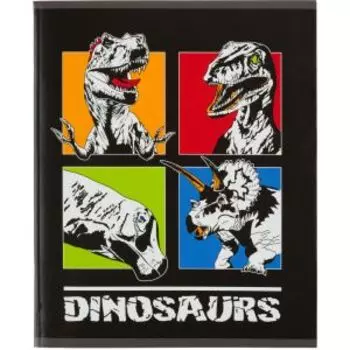 Тетрадь общая №1 School Dinosaurs, А5, 48 листов, клетка