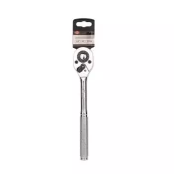 Трещотка AV Steel, 1/2'', 45 зубца, 255 мм, металлическая рифленая рукоятка