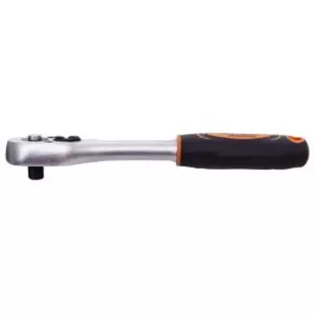 Трещотка AV Steel, 45 зубцов, 1/4'', 155 мм, двухкомпонентная рукоятка