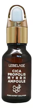 Сыворотка для лица с прополисом, маслом мирры и с экстрактом центеллы азиатской Cica Propolis Myrrh Ampoule 10*15мл