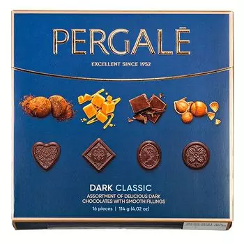 Набор конфет Pergale из тёмного шоколада, 114 г