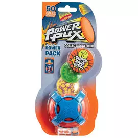 Набор игровой Power Pux 5 прыгающих фишек-флипов с лончером