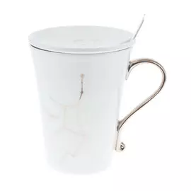 Набор из 3 предметов Eco cup знаки зодиака: кружка дева 380мл,крышка, ложка
