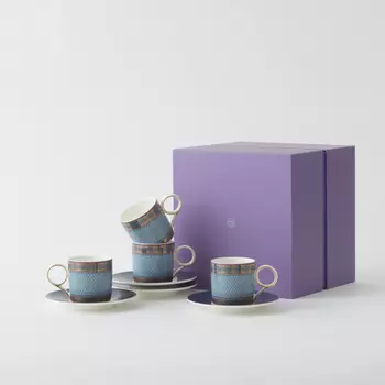 Набор кофейных пар Decor de table Стайл фарфор 100 мл 4 шт