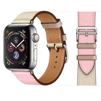 Кожаный ремешок для Apple, ремешок для часов 44 мм, 45 мм, 49 мм, 41 мм, 40 мм, аксессуар, браслет Correa, браслет iWatch series 5, 6 SE, 7, 8 ultra 38&40&41mm