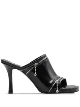 Burberry мюли Peep 85, черный