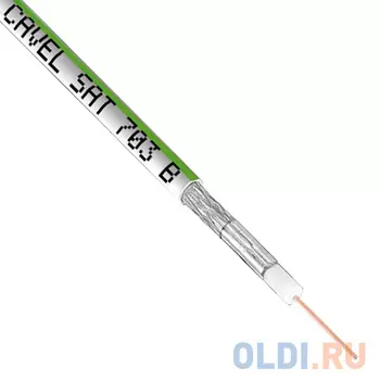 Cavel SAT 703 B VE Кабель SAT 703 B, Cu/Al/CuSn, (75%), 75 Ом, 100м., белый CAVEL