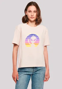 Футболка с принтом ALIEN PEACE SUNSET F4NT4STIC, розовый