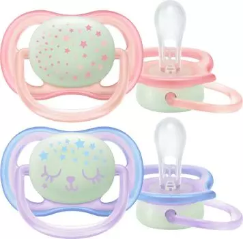 Пустышка Philips Avent SCF376/12 ночная для девочек 0-6 месяцев 2шт