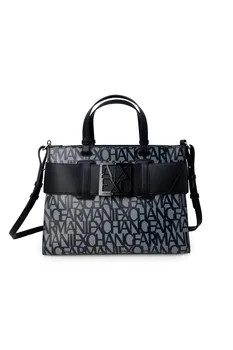 Сумка Armani Exchange с логотипом, черный/серый