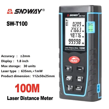 Дальномер лазерный SNDWAY, 40/60/80/100 м