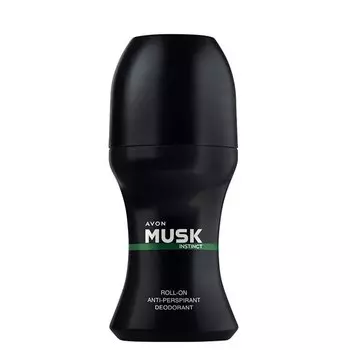 Дезодорант-антиперспирант с шариковым аппликатором Avon Musk+ Instinct, 50 мл