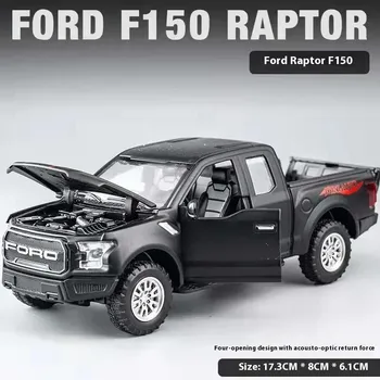 Новый 1:32 Ford Raptor F150 Пикап внедорожник литой металлический сплав модель автомобиля звук свет инерционный механизм коллекция детские игрушки подарки A188 красный