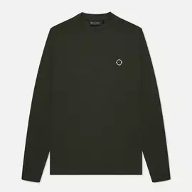 Мужской лонгслив MA.Strum Icon Embroidered ID, цвет оливковый, размер M