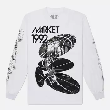 Мужской лонгслив MARKET 1992, цвет белый, размер XXL