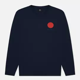 Мужской лонгслив Edwin Japanese Sun, цвет синий, размер S