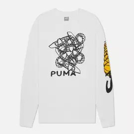 Мужской лонгслив Puma 4th Quarter, цвет белый, размер L
