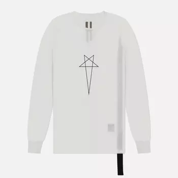 Мужской лонгслив Rick Owens DRKSHDW Lido Level Penta Print, цвет белый, размер XXL