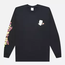 Мужской лонгслив RIPNDIP Day Tripper, цвет чёрный, размер XL