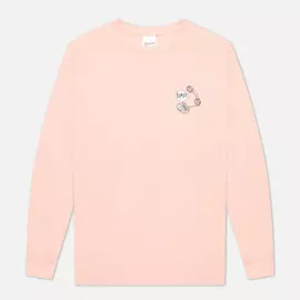 Мужской лонгслив RIPNDIP Hows My Attitude, цвет розовый, размер M