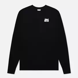 Мужской лонгслив RIPNDIP Lord Nermal Pocket, цвет чёрный, размер XL