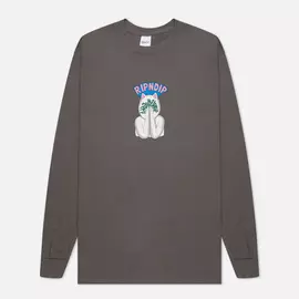 Мужской лонгслив RIPNDIP Overthinking, цвет серый, размер XL