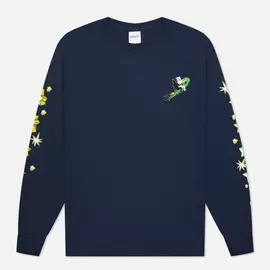 Мужской лонгслив RIPNDIP Star Gazer, цвет синий, размер M