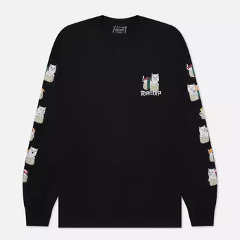 Мужской лонгслив RIPNDIP Sushi Nerm, цвет чёрный, размер S