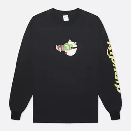 Мужской лонгслив RIPNDIP Virtual Nermality, цвет чёрный, размер XL