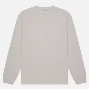 Мужской лонгслив EASTLOGUE Permanent One Pocket 23FW, цвет бежевый, размер M