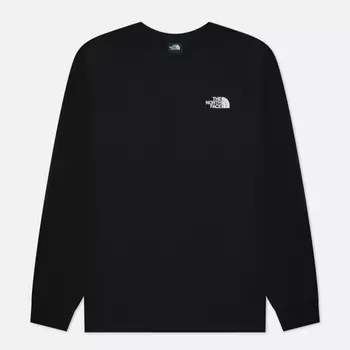 Мужской лонгслив The North Face Redbox Crew Neck, цвет чёрный, размер XXL