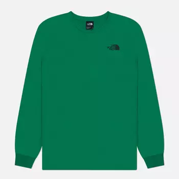 Мужской лонгслив The North Face Redbox Crew Neck, цвет зелёный, размер XXL