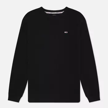 Мужской лонгслив Tommy Jeans Essential Waffle Classic, цвет чёрный, размер XL