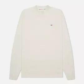 Мужской лонгслив Tommy Jeans High Neck, цвет белый, размер S