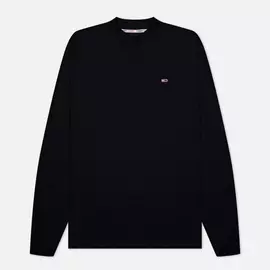 Мужской лонгслив Tommy Jeans High Neck, цвет чёрный, размер L