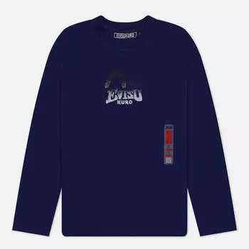 Мужской лонгслив Evisu Evisukuro Gradient Chest Logo, цвет фиолетовый, размер L