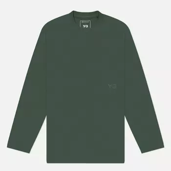 Мужской лонгслив Y-3 Loose, цвет зелёный, размер M