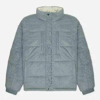 Мужской пуховик Bronze 56K Faux Suede Puffer, цвет серый, размер XXL