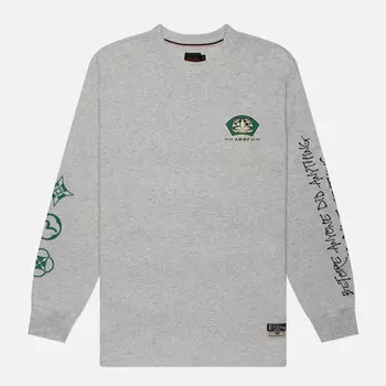 Мужской лонгслив Evisu Seagull Printed, цвет серый, размер XXL