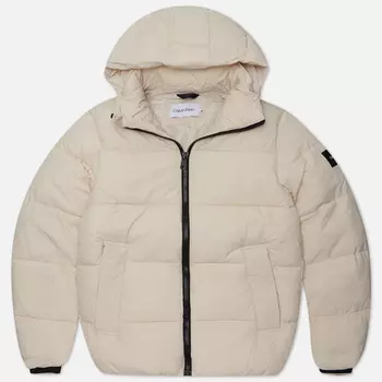 Мужской пуховик Calvin Klein Jeans Crinkle Nylon Quilted, цвет бежевый, размер XXL