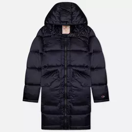 Мужской пуховик Champion Reverse Weave Zip-Up Padded Long Hooded, цвет синий, размер XXXL
