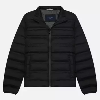 Мужской пуховик Hackett Light Weight Moto, цвет чёрный, размер XXXL
