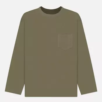 Мужской лонгслив FrizmWORKS Double Neck Pocket, цвет оливковый, размер XL