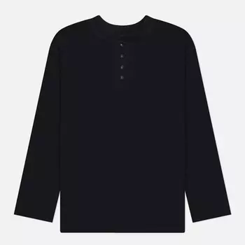Мужской лонгслив FrizmWORKS Regular Henley Neck, цвет чёрный, размер XL