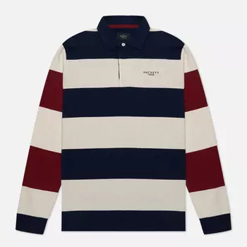 Мужской лонгслив Hackett Heritage 1983 Stripe, цвет синий, размер L