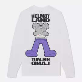 Мужской лонгслив Helmut Lang Helmut Land Mascot, цвет белый, размер M
