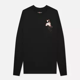 Мужской лонгслив Jordan Jumpman Crew, цвет чёрный, размер S